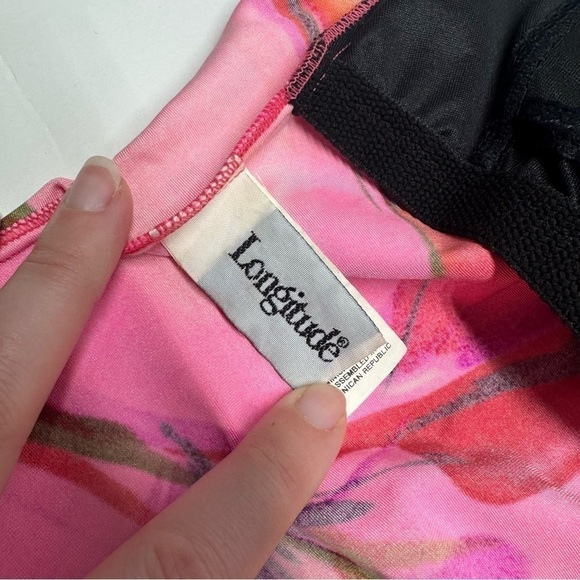 •- Vtg Y2K 90s Neon Swimsuit Cross Back One Piece AA - Picture 14 of 14